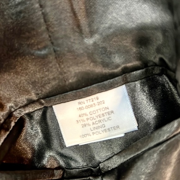 MARY KAY | 💙🖤 Midnight Blue & Black Striped Pattern 3/4 Sleeves Blazer Jacket - Picture 9 of 9